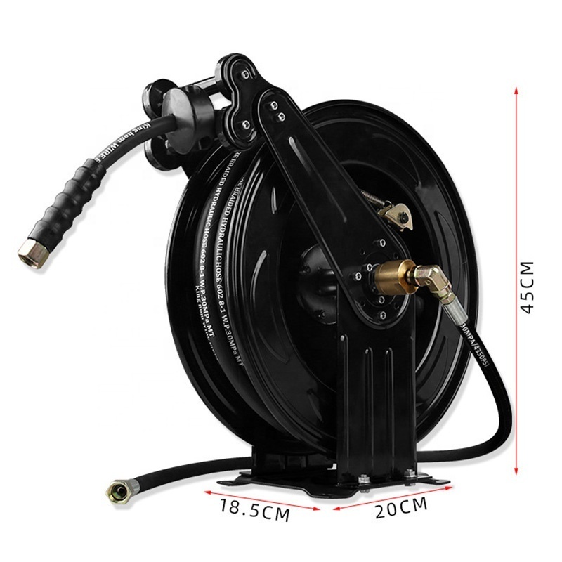 Sonlin High Pressure Washer Stainless Steel Hose reel 5000 PSI 50 FT Expand Pressure Washer Hose Water