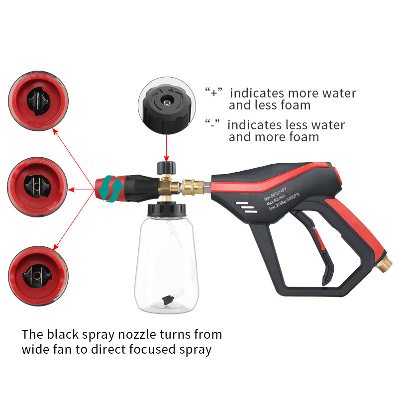 Sonlin 4000PSI Snow Foam Gun Car Wash Spraying Kit With 5 Nozzles Spray Foam Water Gun