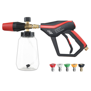 Sonlin 4000PSI Snow Foam Gun Car Wash Spraying Kit With 5 Nozzles Spray Foam Water Gun