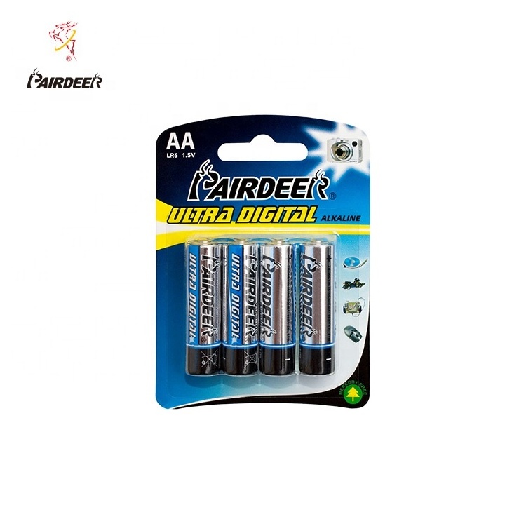 PAIRDEER private label 1.5V am3 LR6 alkaline aa battery