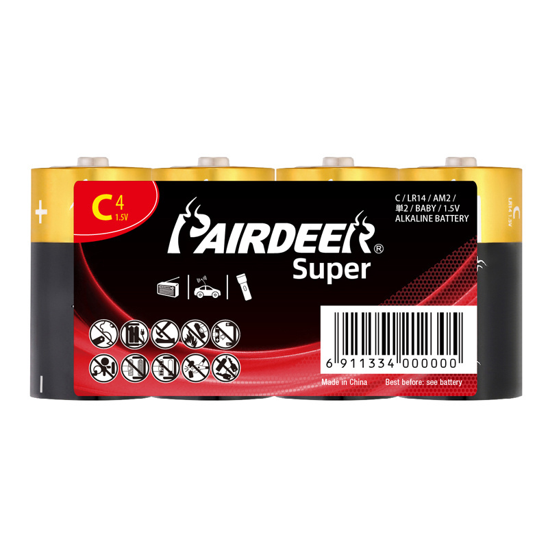 PAIRDEER private label  1.5 v c lr14 alkaline 100 amp dry batteries