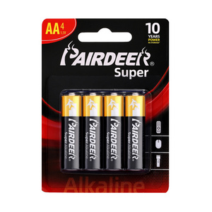 PAIRDEER private label best alkaline battery lr6 1.5v dry battery