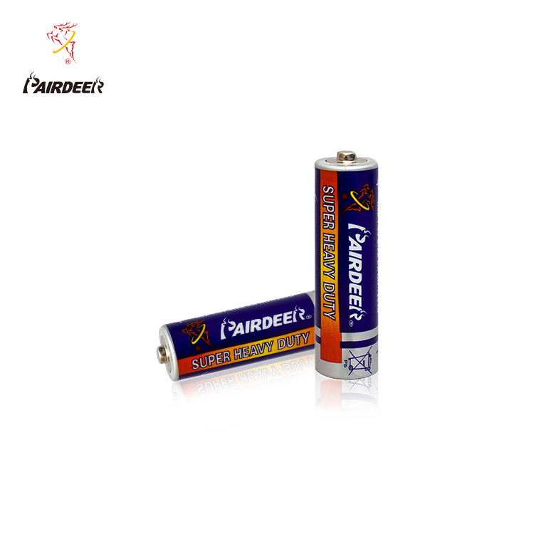 PAIRDEER r6 1.5v um3 battery aa size heavy duty battery