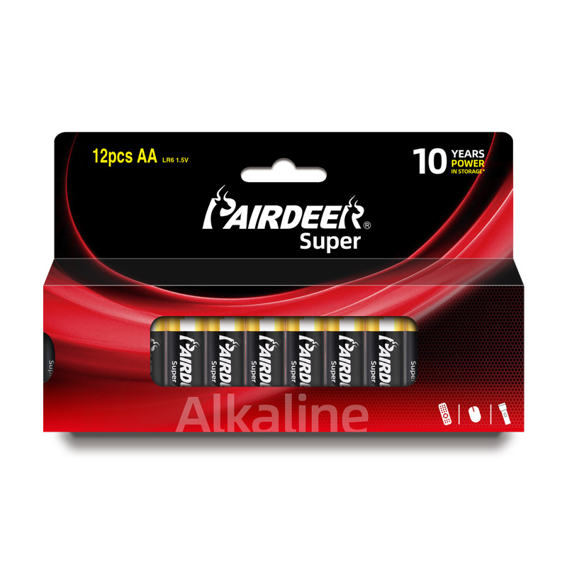 PAIRDEER private label aaa lr6 am4 alkaline battery 1.5v