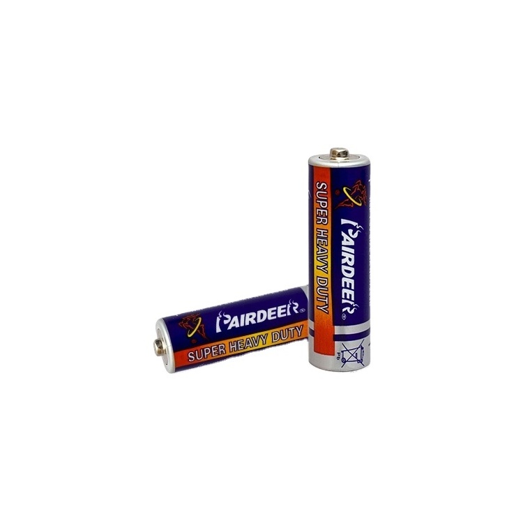 OEM Pairdeer 700mAh super um3 1.5v um3 heavy duty dry r6p aa battery