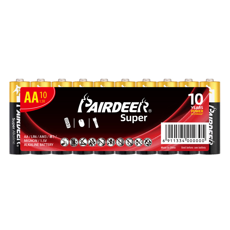 PAIRDEER cheap price No.5 Alkaline Battery lr6 size aa am3 lr6 1.5v aa alkaline battery lr6