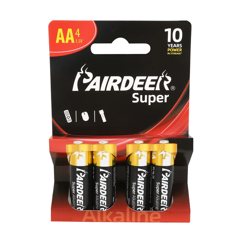 The Best Pairdeer More than 67 Years OEM Production Experience Factory Ultra alkaline LR6 AA 1.5v battery