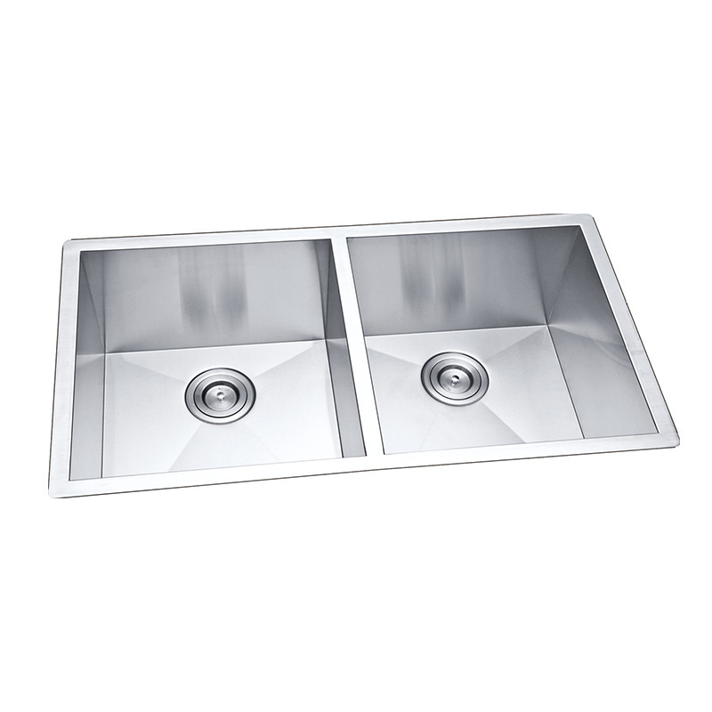 Home Use Double Bowl Handmade Stainless Steel 304 Kitchen Sink