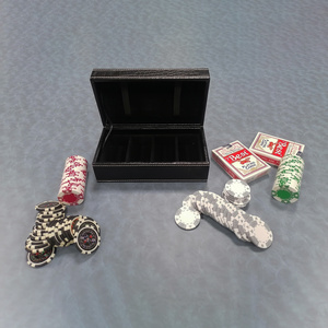 Sonny Custom Logo Crocodile Pattern PU Leather Poker Chips Set With 100 PCS Chips Playing Cards Storage Box