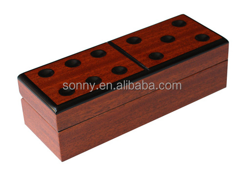 Wooden Table Domino Game