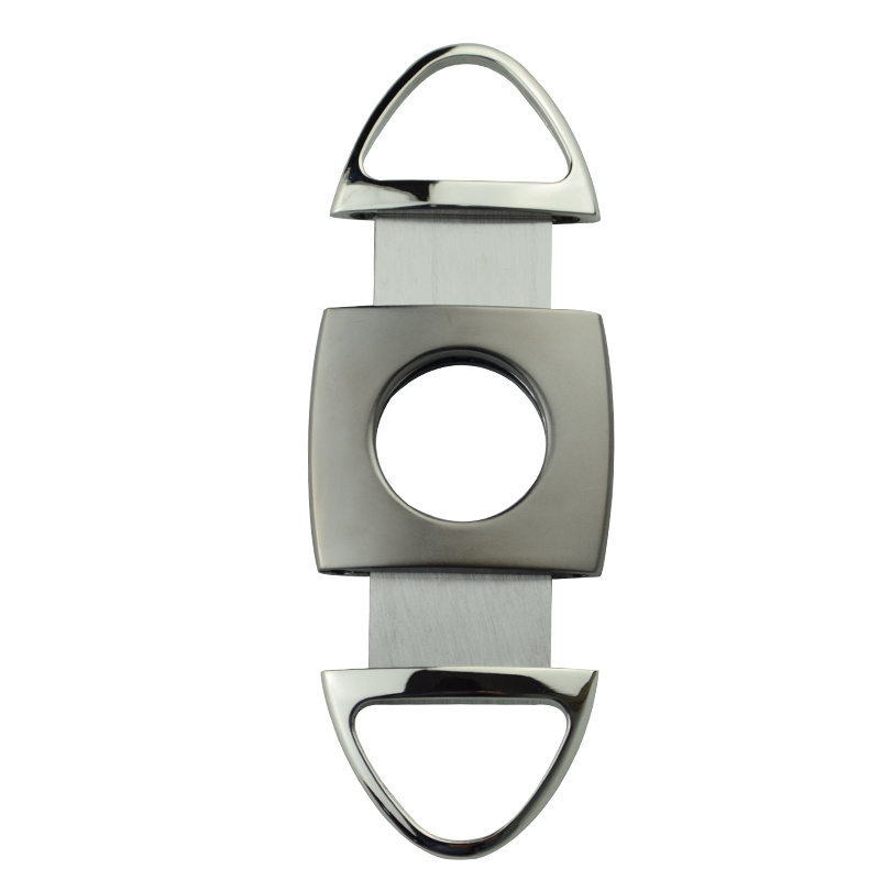 Sonny Premium Stainless Steel Double Blade Sliver Cigar Cutter Knife