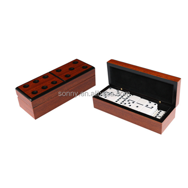 Wooden Table Domino Game