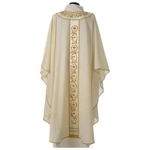 2023 catholic chasuble in quality polyester and machine embroidered stole