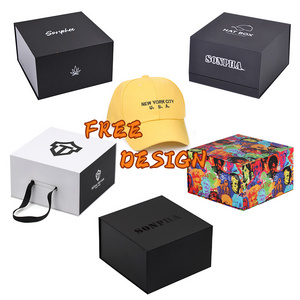 wholesale custom logo hat packaging shipping gift box luxury matte baseball cap box for cap