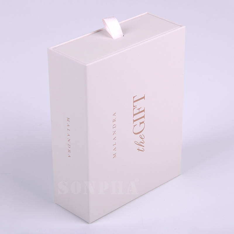 high quality paper ring jewelry box packaging small cardboard drawer luxury box custom logo caja para joyeria necklace package