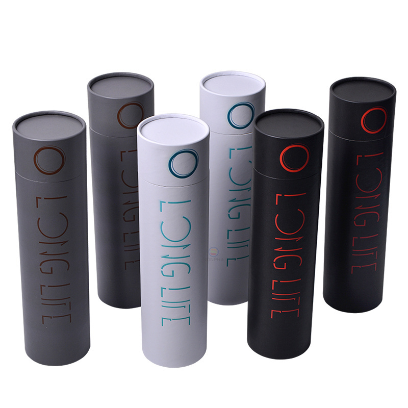 Custom Logo Cylinder Packaging Box T-shirt Tube Packaging Cardboard Round Box For Clothing Packaging