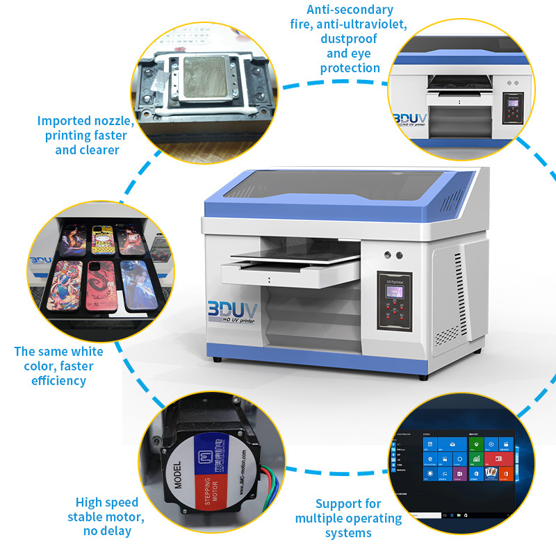 Multifunction DTF Driver License Card Printer Pvc Printer Card Bottle T Shirt  Printing A3 UV 3060 Printer Machine Factory