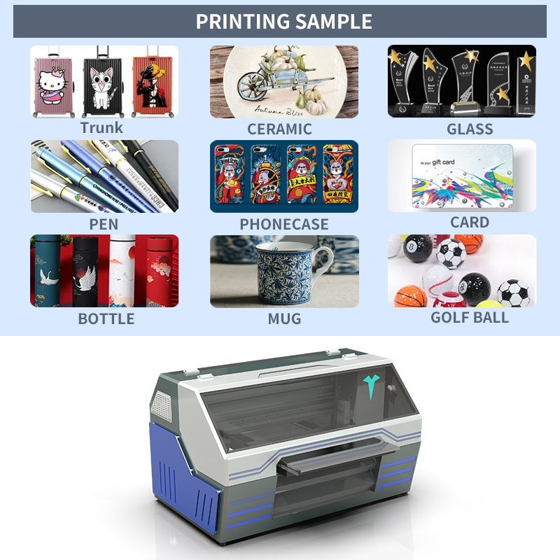 5060 model A2 3D UV digital high resolution printer 50cm*60cm 3d uv flatbed printing machine uv dtf printer