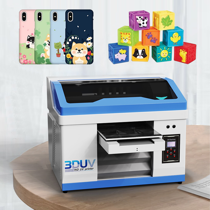 UV printer Flat panel small 3d embossed mobile phone case making card documents cloth leather glass bottle cup printing machine