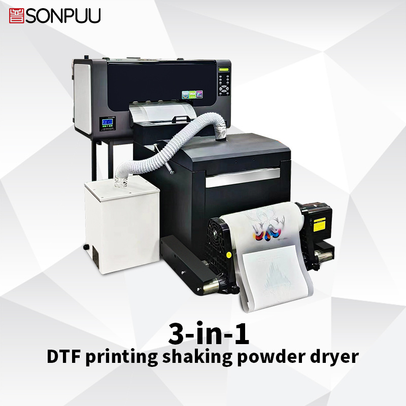 Direct To Film DTF Printer Plastisol Offset Heat Transfer Inkjet Printing Machine XP600 DTF Printer With Shaker And Dryer