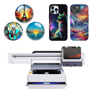 UV Printer 6090 Small Business machine Flat Panel large format DTF self-adhesive glass cup mobile case inkjet printing press