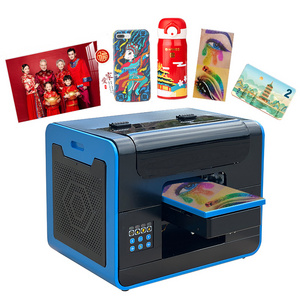 China Factory A4 Size Phone Case UsbAcrylic Wood Glass Digital uv led printer mini digital bottle printing machine a4 uv printer