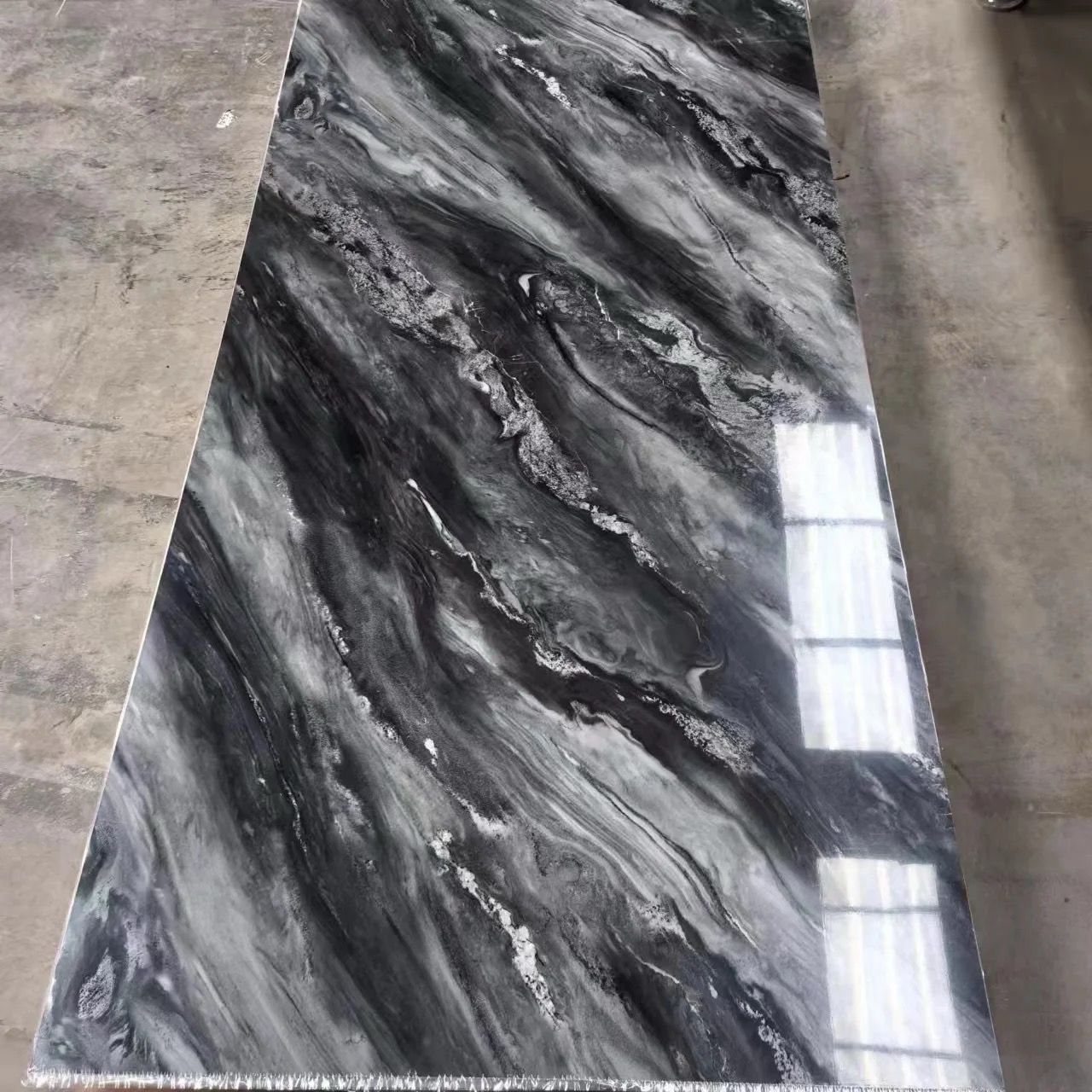 pvc carbon slate marble board wall panel alternative 3mm pvc uv sheet