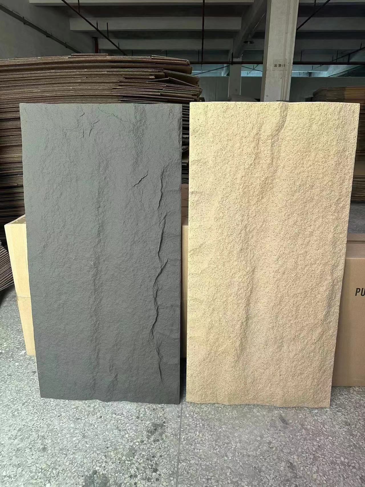 Luxury Pu Faux Artificial Stone One Panel One Wall Decorative Wall Panel Polyurethane Rock Veneer Panel