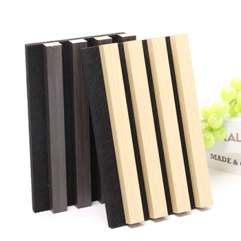 Free Sample Supplying!! SONSILL Anti Sound Interior Absorption MDF Wood Slatted Wall Acoustic Felt Panels