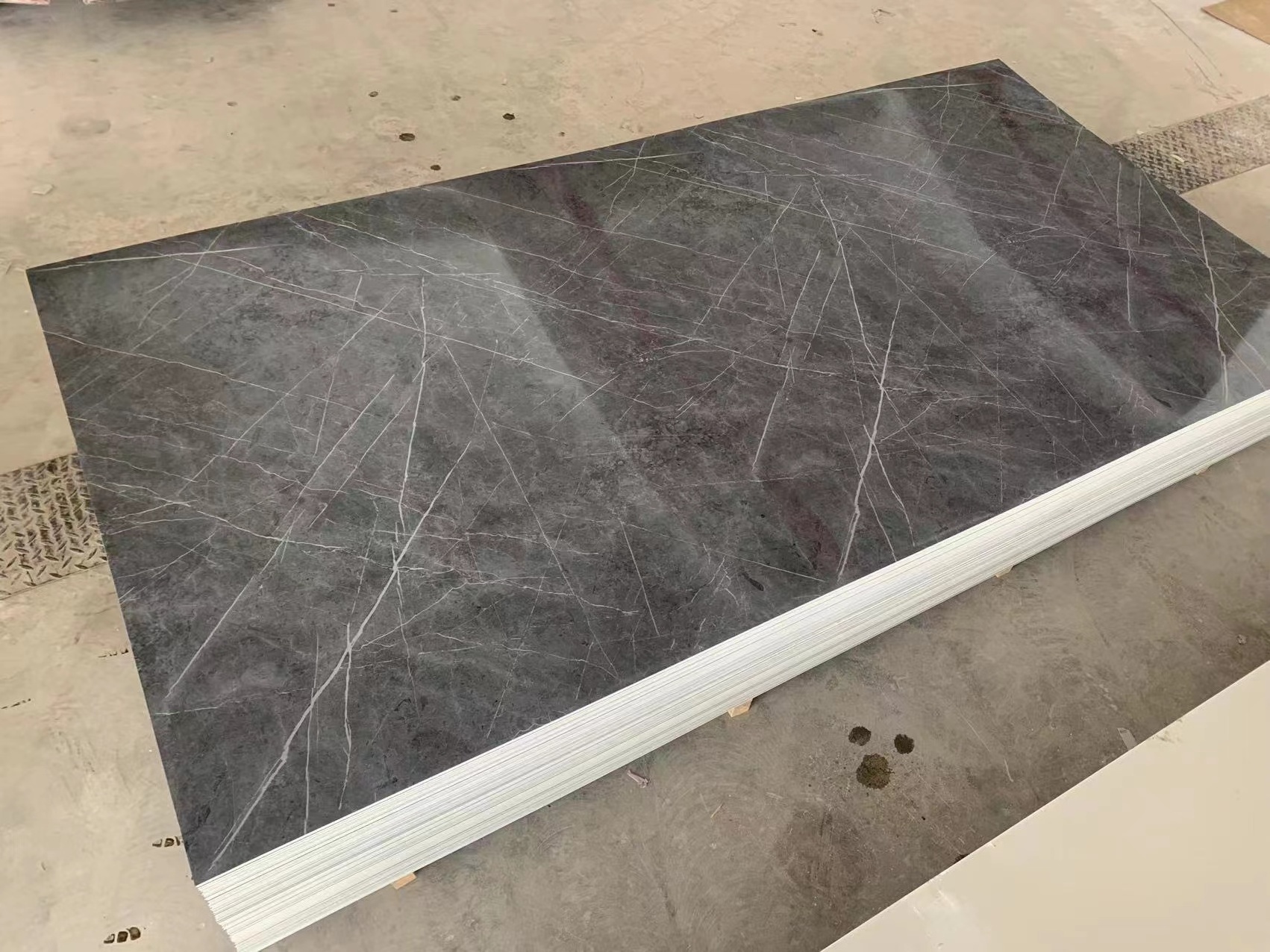 Construction material waterproof laminas de pvc marble sheet