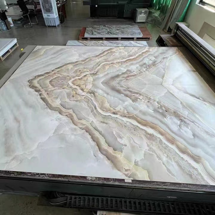 3D design PVC marble sheet Marble alternative panel 3mm pvc uv sheet