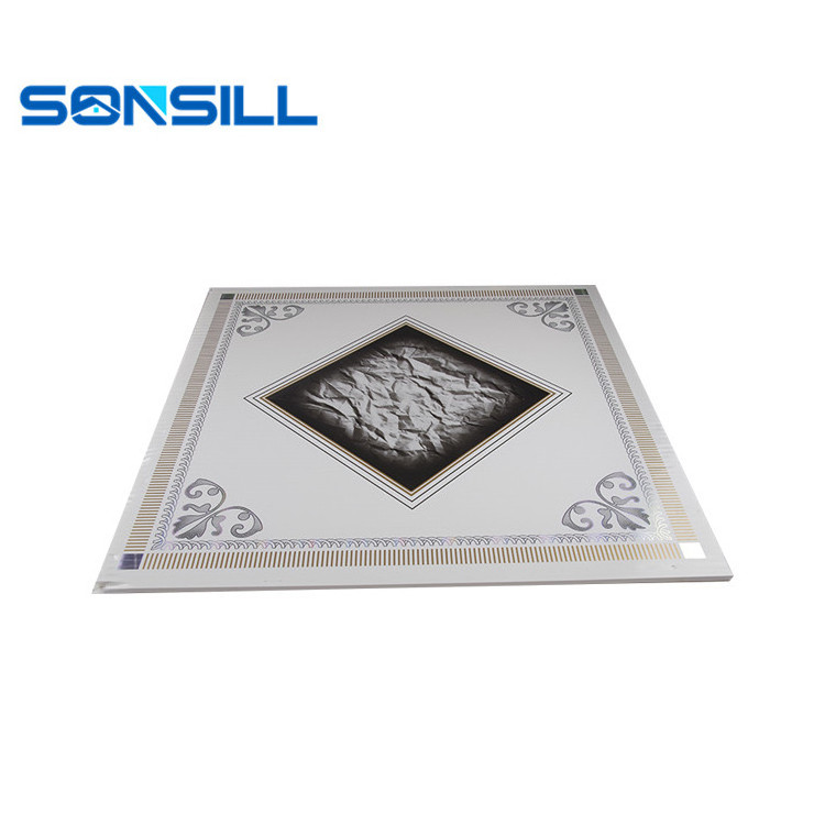 2x2 ceiling tiles square shape PVC ceiling 60x60 plastic wall panels