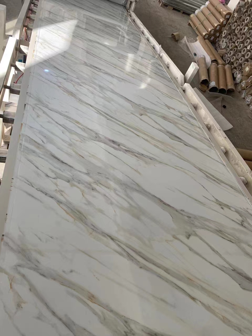 3D design PVC marble sheet Marble alternative panel 3mm pvc uv sheet