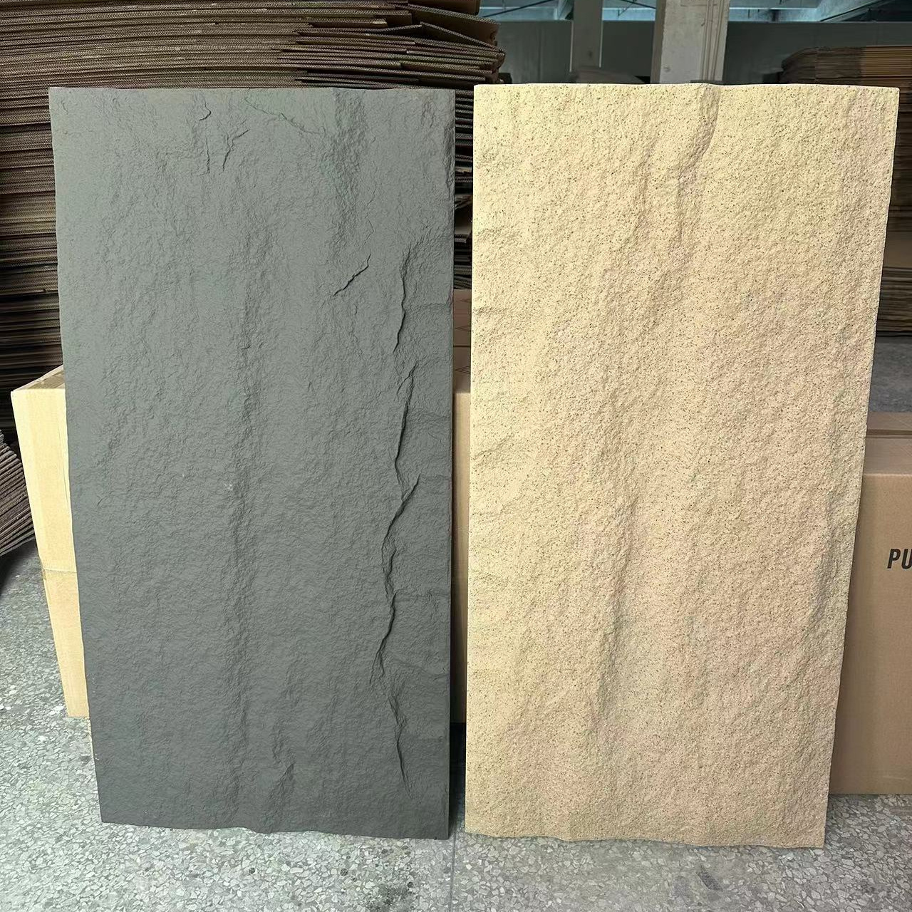 Outdoor waterproof pu culture stone 3d decoration pu stone wall panel