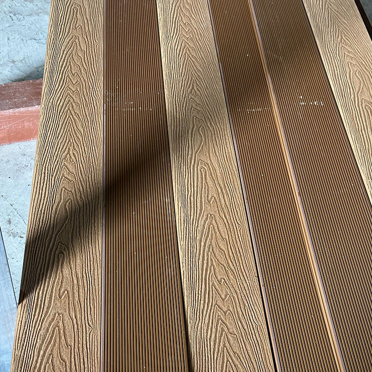 New Arrival Wood Flooring 3D Embossed Wood Grain WPC Decking Wood Plastic Composite Decking