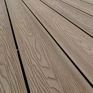 Wpc Decking 3d Embossed Wood Grain  Outdoor Wooden Plastic Composite Flooring