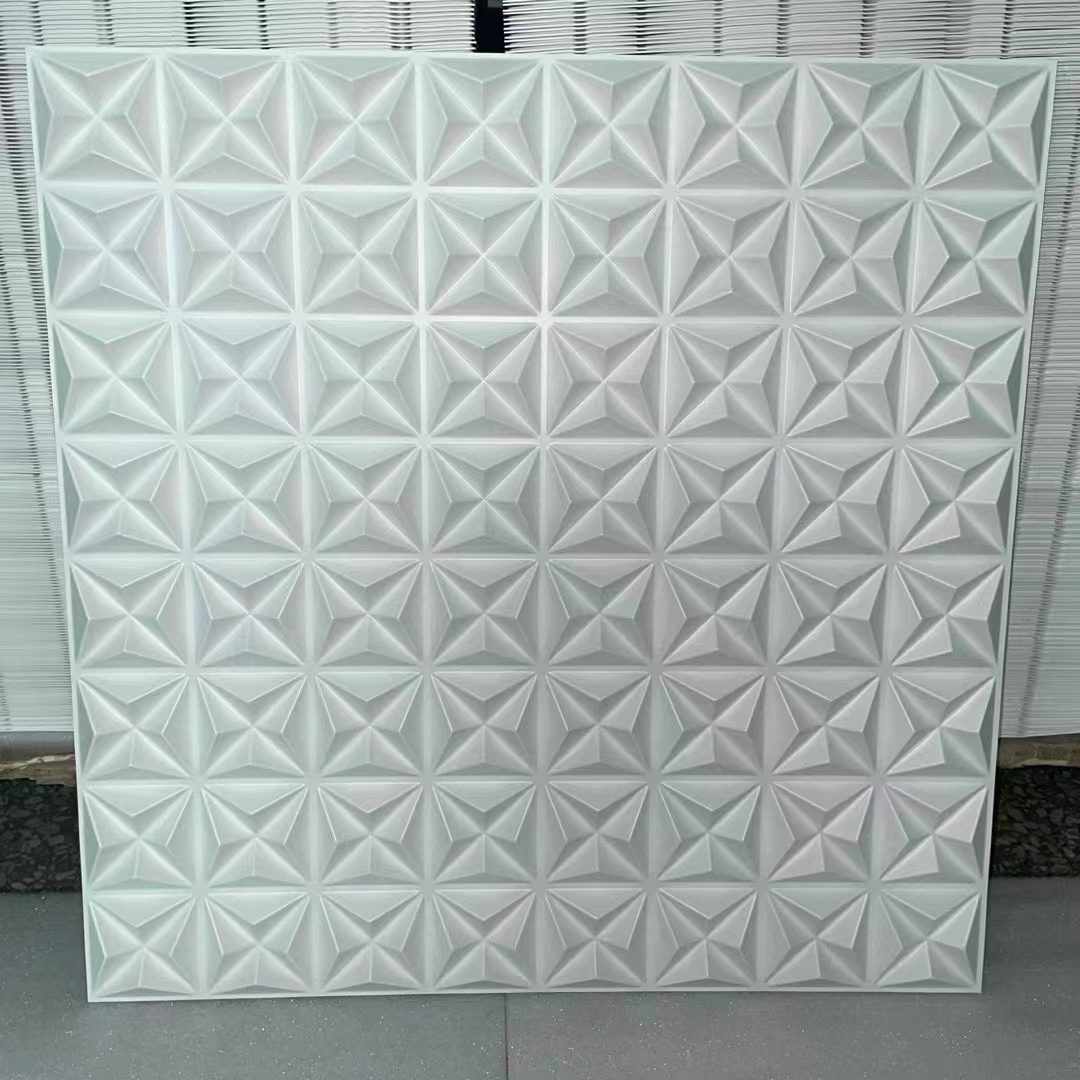 50x50cm plastic interior pvc panel decorativo para pared 3d