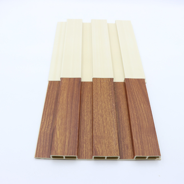 SONSILL Indoor Wood Plastic Composite Cladding Fluted Wall Board wpc pvc wall panel for decoration