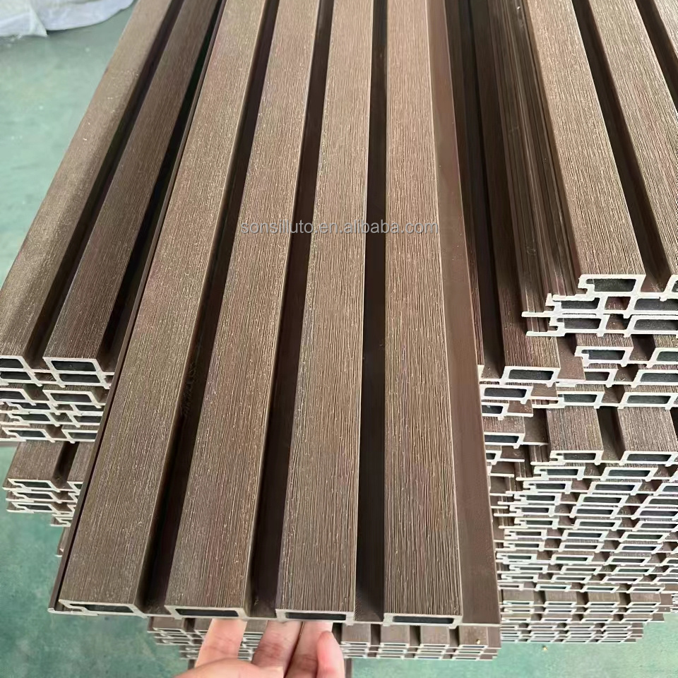 Wood Plastic Wall Fluted Cladding Decorative Outdoor Wpc Wall Panel & Boards