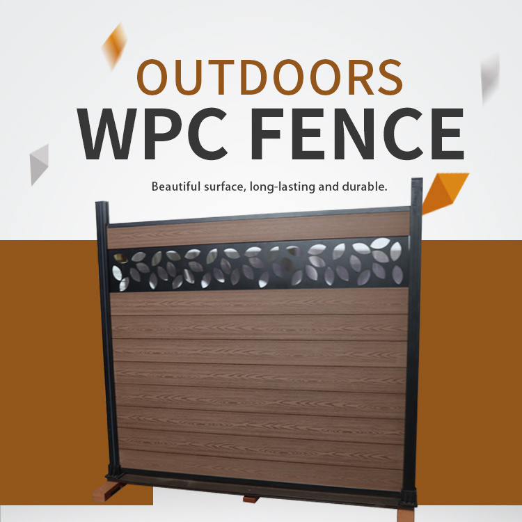 SONSILL UTO exterior garden decoration waterproof wpc wall fence garden fence wpc  garden fence set