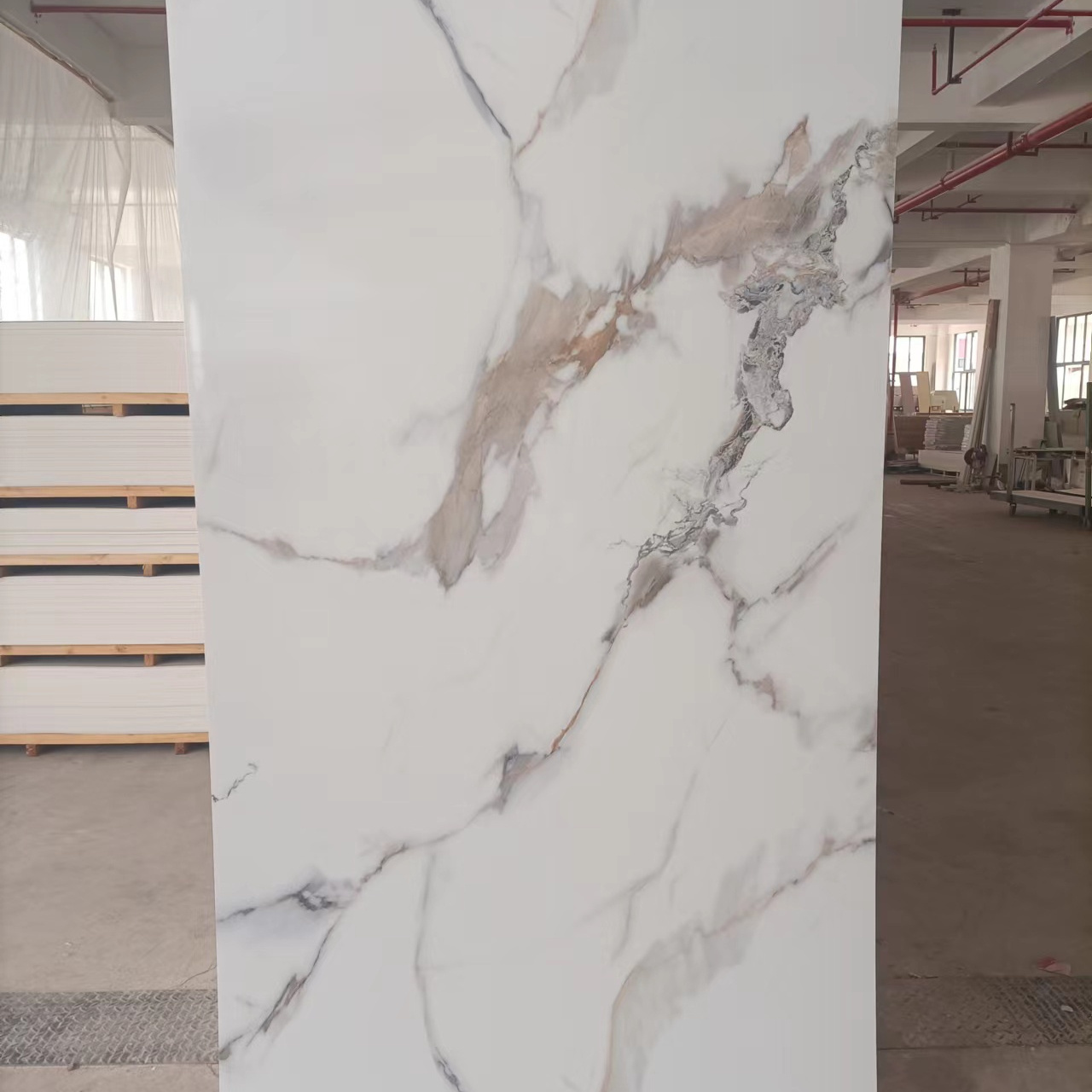 1220*2800mm*3mm Waterproof uv coating pvc marble interior wall boards