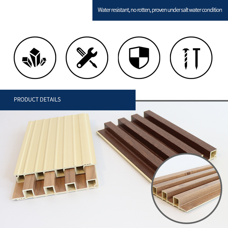 SONSILL UTO Wpc Pvc Decorative Interior Wall Covering Plastic Cladding WPC Wood Wall Panel