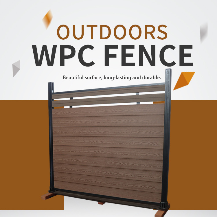 SONSILL UTO exterior garden decoration waterproof wpc wall fence garden fence wpc  garden fence set