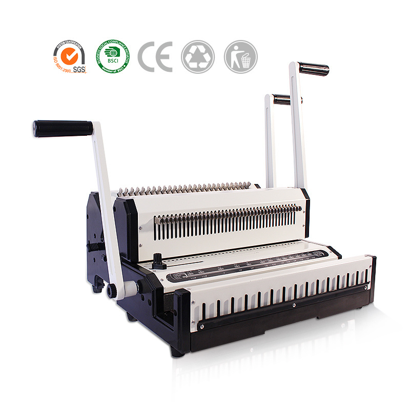 SONTO WW2500A High Quality 3 IN 1 Multi-functional Double Wire O Book Binding Machine 2 IN 1 For Office