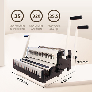 SONTO WW2500A High Quality 3 IN 1 Multi-functional Double Wire O Book Binding Machine 2 IN 1 For Office