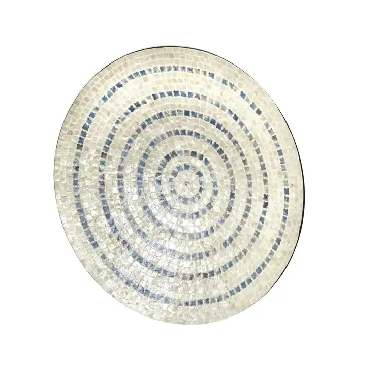 High quality Best Selling Natural Reflections Round Mosaic Mother of Pearl Wall Decor from Viet Nam