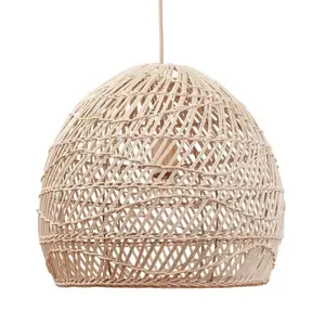 Trendy Vietnamese Woven Natural Rattan Lantern Pendant light lampshade top selling Woven Lamp Shade/Light Cover from rattan