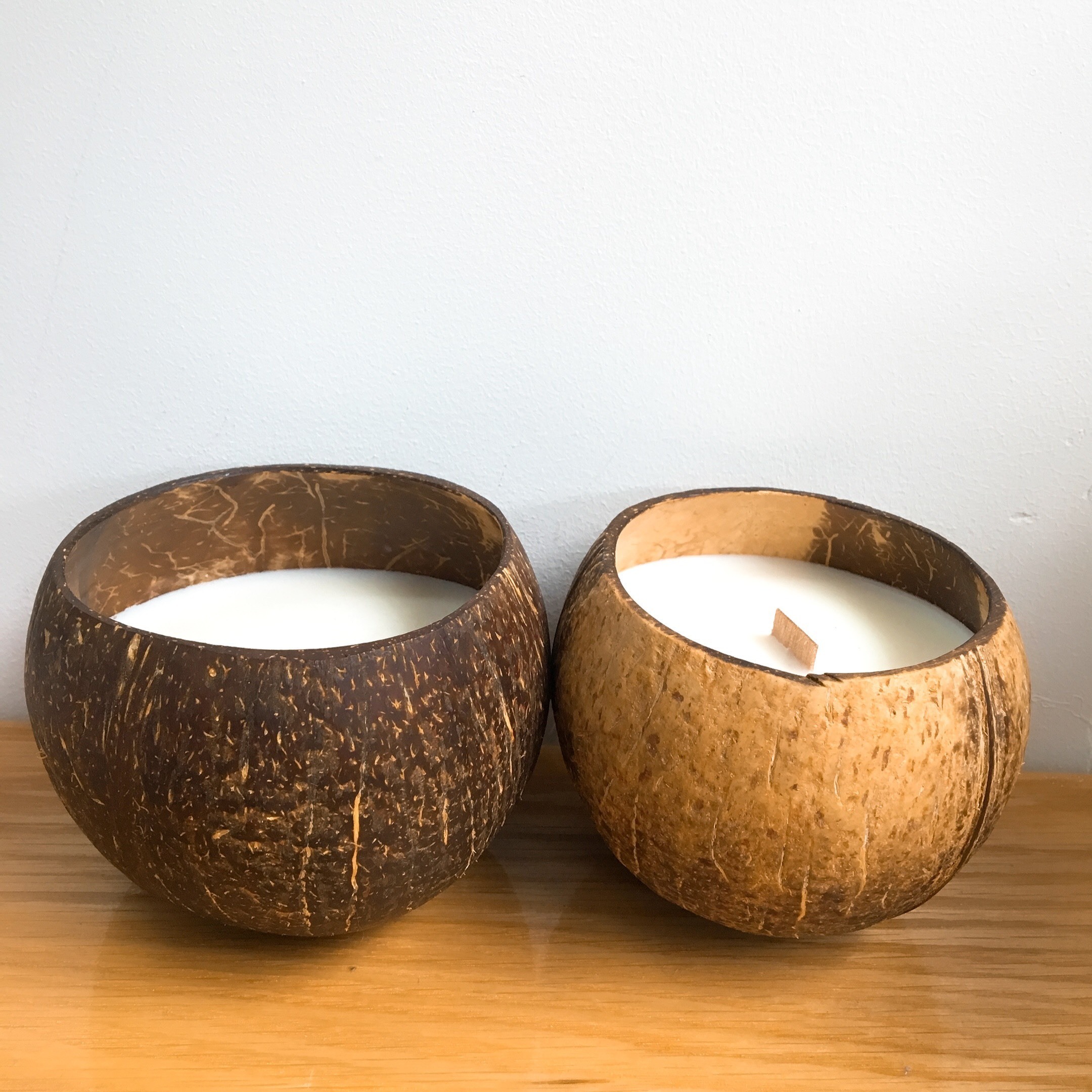 Best selling Amazon choice Coconut scent coconut shell candle bowls