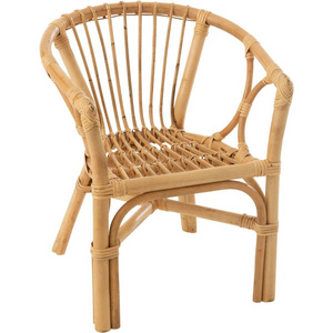 Rustic Rattan Chair Home Furniture Natural Boho Vintage Rattan Leisure Dining Chairs manufacturing in Vietnam