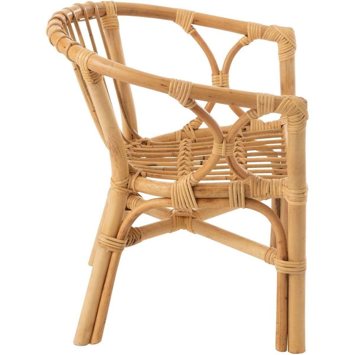 Rustic Rattan Chair Home Furniture Natural Boho Vintage Rattan Leisure Dining Chairs manufacturing in Vietnam